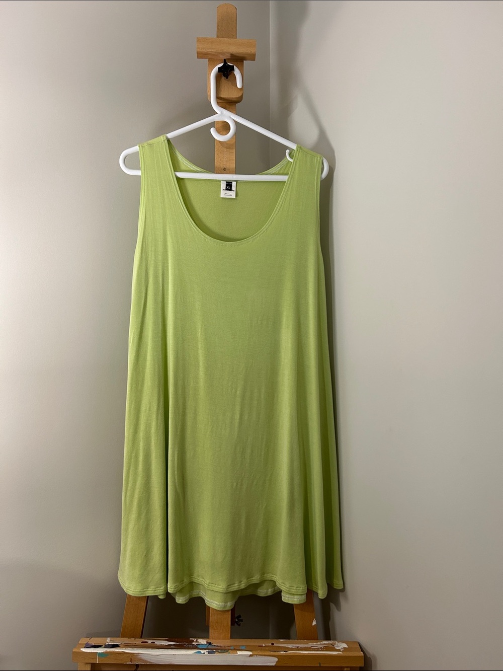 Kindred Clothing | Pistachio Lime Swing-Style Lounge Dress | Size XL